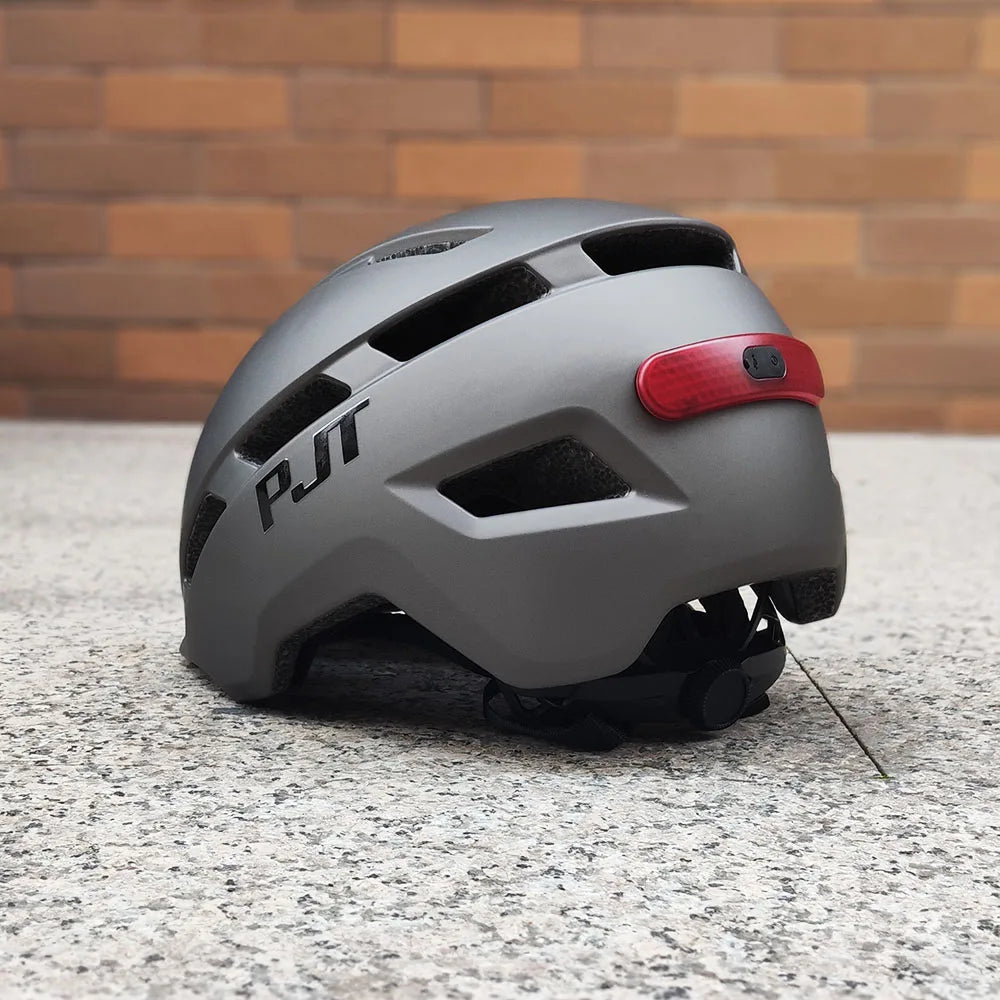 PJT Cycling Helmet USB Rechargeable light - Cilla Scooters