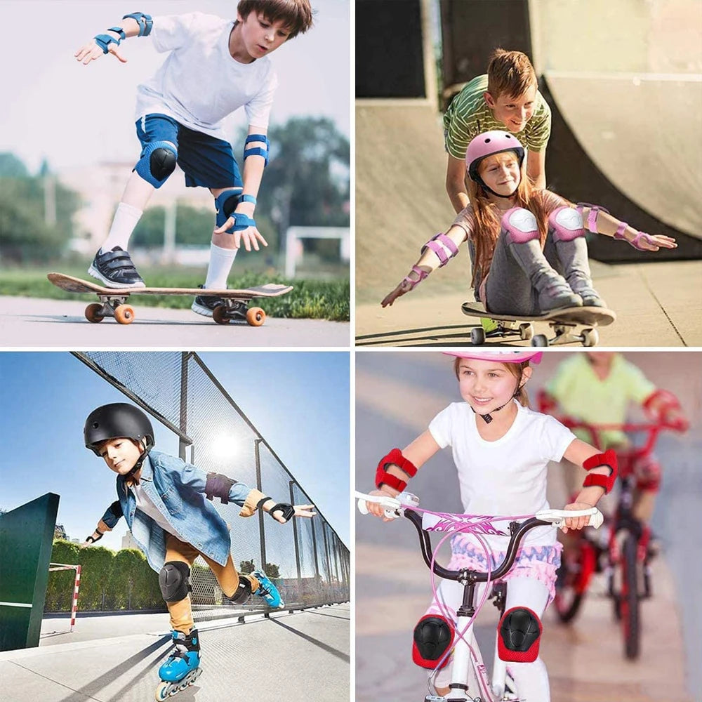 Kids protection Helmet Knee Elbow Wrist Pads