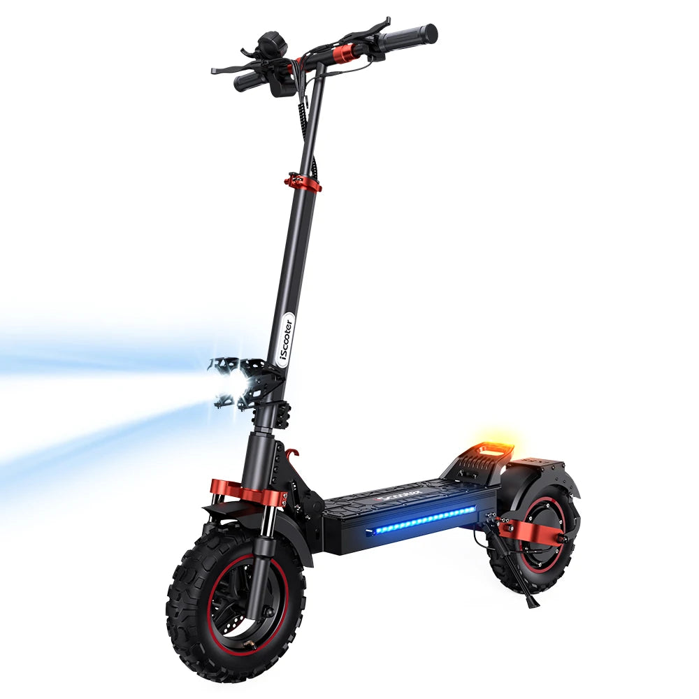 iScooter iX5S Electric Scooter Rear Drive Off-Road 11 Inch Tire 1000W 48V Range 65km Max Speed 45km/h Foldable Electric eScooter - Cilla Scooters