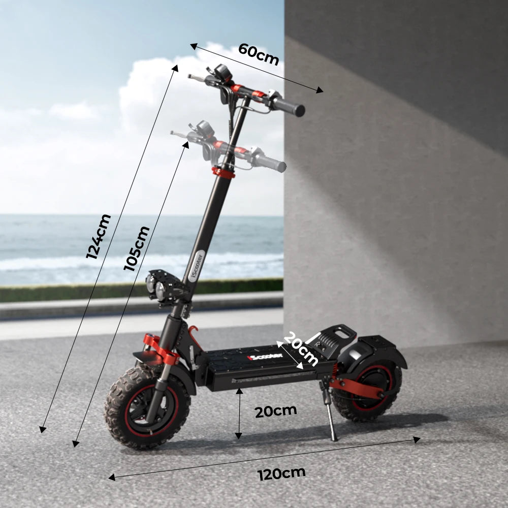 IX5s Electric Scooter 15Ah 1000W power Kick Scooter Anti-skid Off Road Pneumatic fire 65km row 45 km/h Scooter - Cilla Scooters