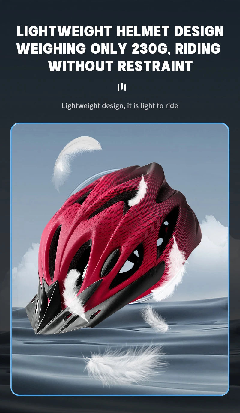 X-TIGER Bike Helmet with LED Rear Light Dual Mode Goggle Cycling - Cilla Scooters
