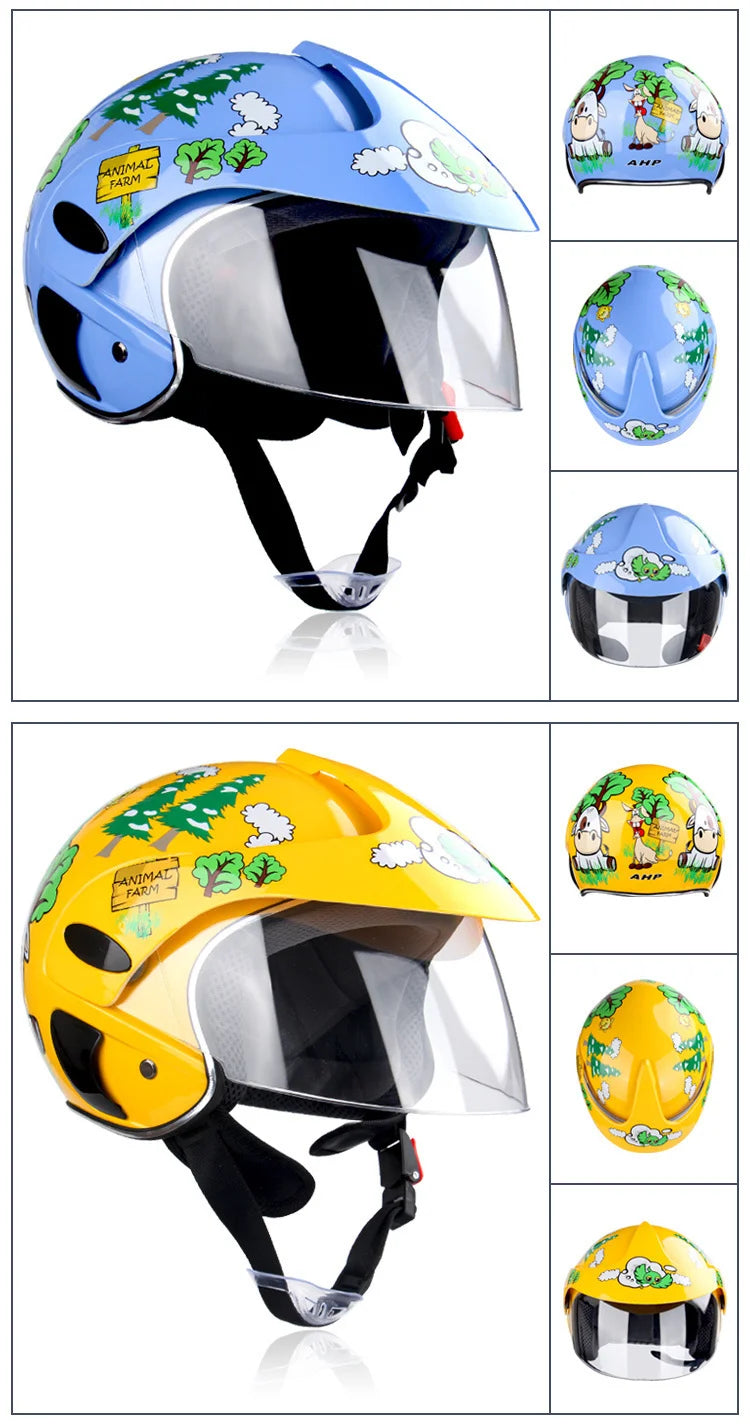 Child Motorcycle Helmet 3-9 Years Abs Unisex Safety Motocross Helmet Casco Motocross Bicycle Downhill Capacete ATV Cross Helmet