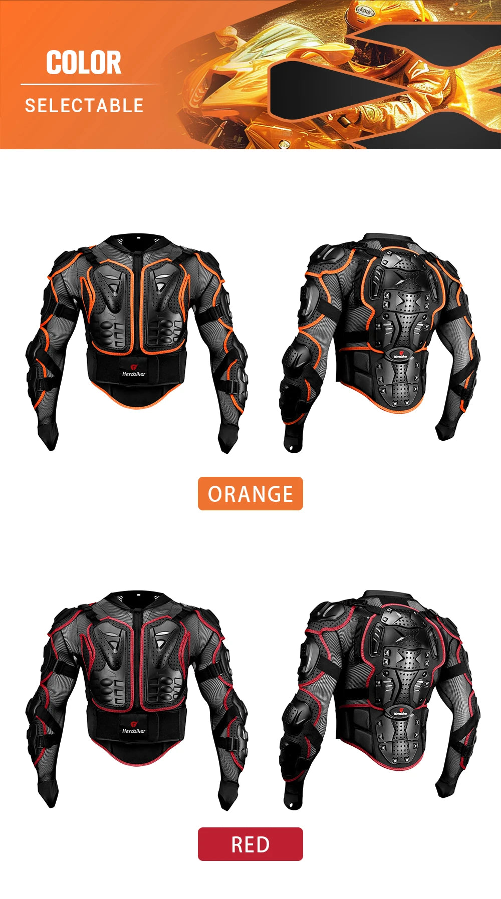 New Motorcycle Jackets Men's Full Body Armor Protection Jackets Motocross Enduro Racing Moto Protective Equipment Clothes S-4XL - Cilla Scooters