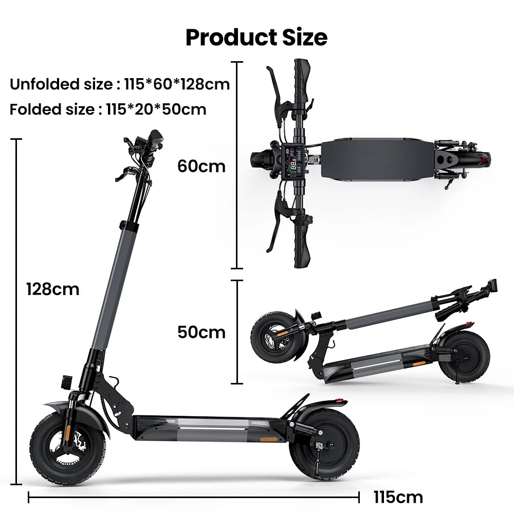 iScooter W9 E-scooter 45km/h Dual Disc Brakes - Cilla Scooters