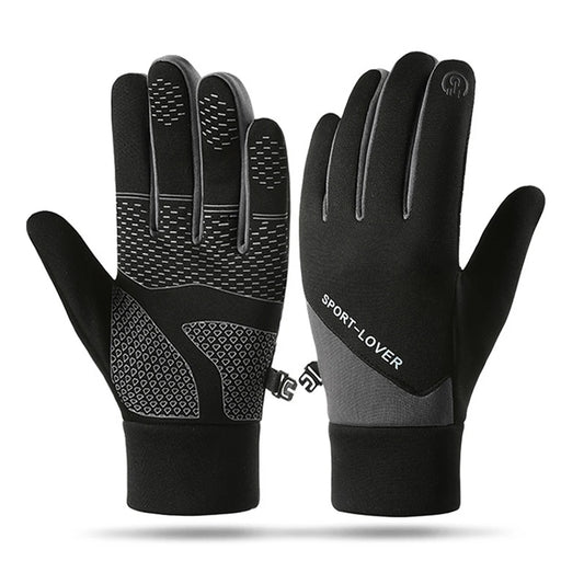 Winter Cycling Gloves for Men And Women Anti-Slip Touch Screen Compatible Windproof Lining Warm Outdoor Sports Gloves