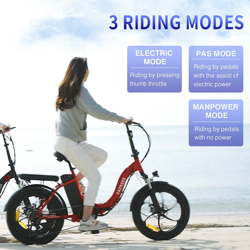 Fafrees F20 250W 20" Folding Electric Bike 576Wh City E-Bike 36V 16Ah Battery