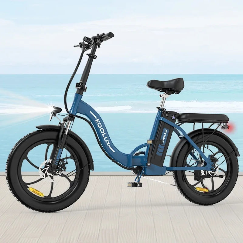KOOLUX BK6S 3.0 Adult 500W Electric Bicycle Men's E-City ebike City 36V13AH Battery 20" Folding City Tire Electric Bike