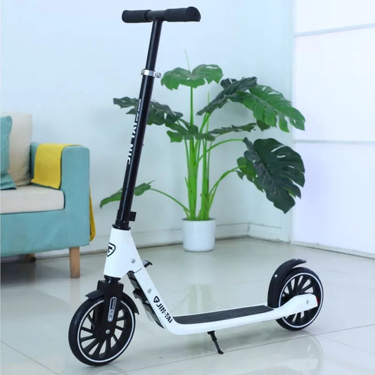 Foldable Portable Kick Scooter for Children and Teenagers One-Legged Scooter Big Two-Wheel City Work School Student Dropshipping