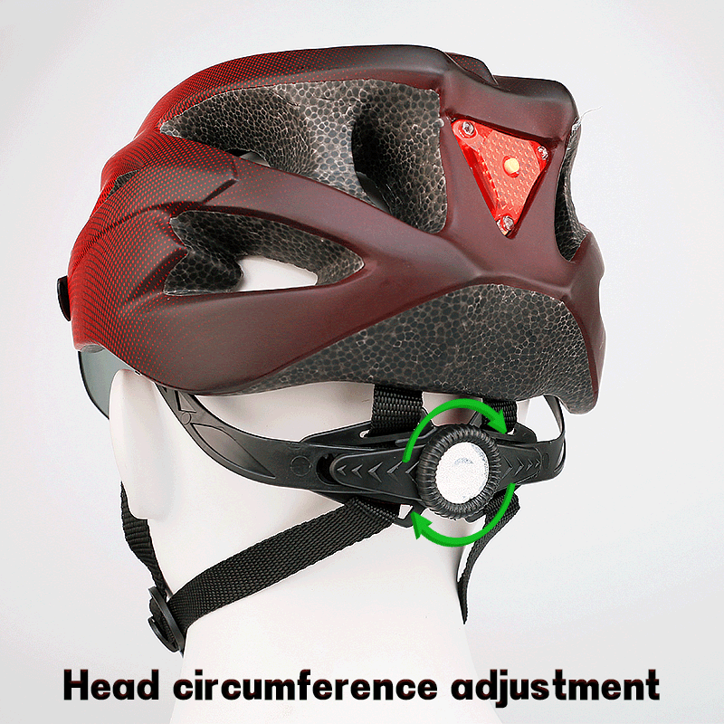 X-TIGER Bike Helmet with LED Rear Light Dual Mode Goggle Cycling - Cilla Scooters