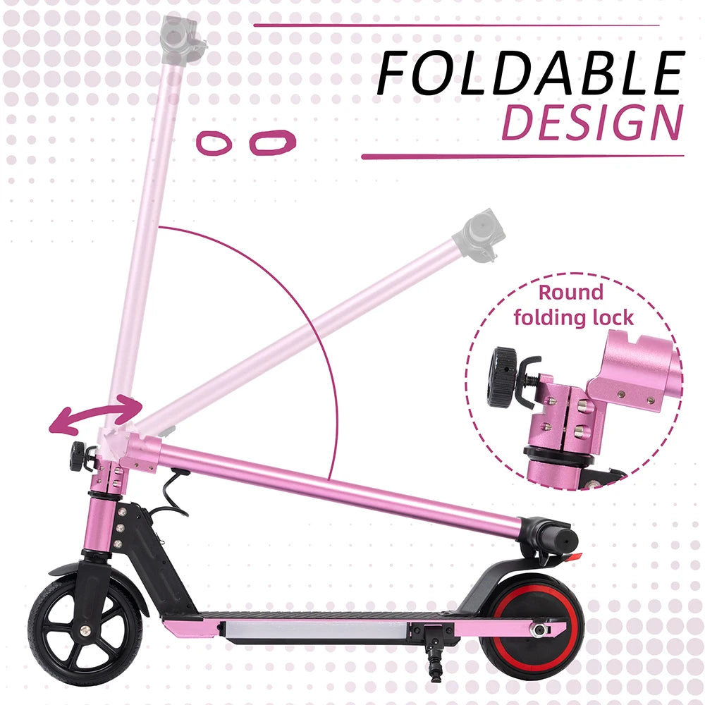 Vankel Electric Scooter for Child 6.5" Folding E-Scooter Kids 6–12 Years, 150W Motor, 60Wh Scooter  Max Range 5–8km Boys Girls