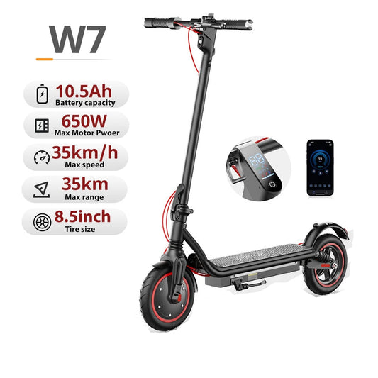 W7 E-scooter 4-Speed Modes 35km/h double shock absorbers - Cilla Scooters