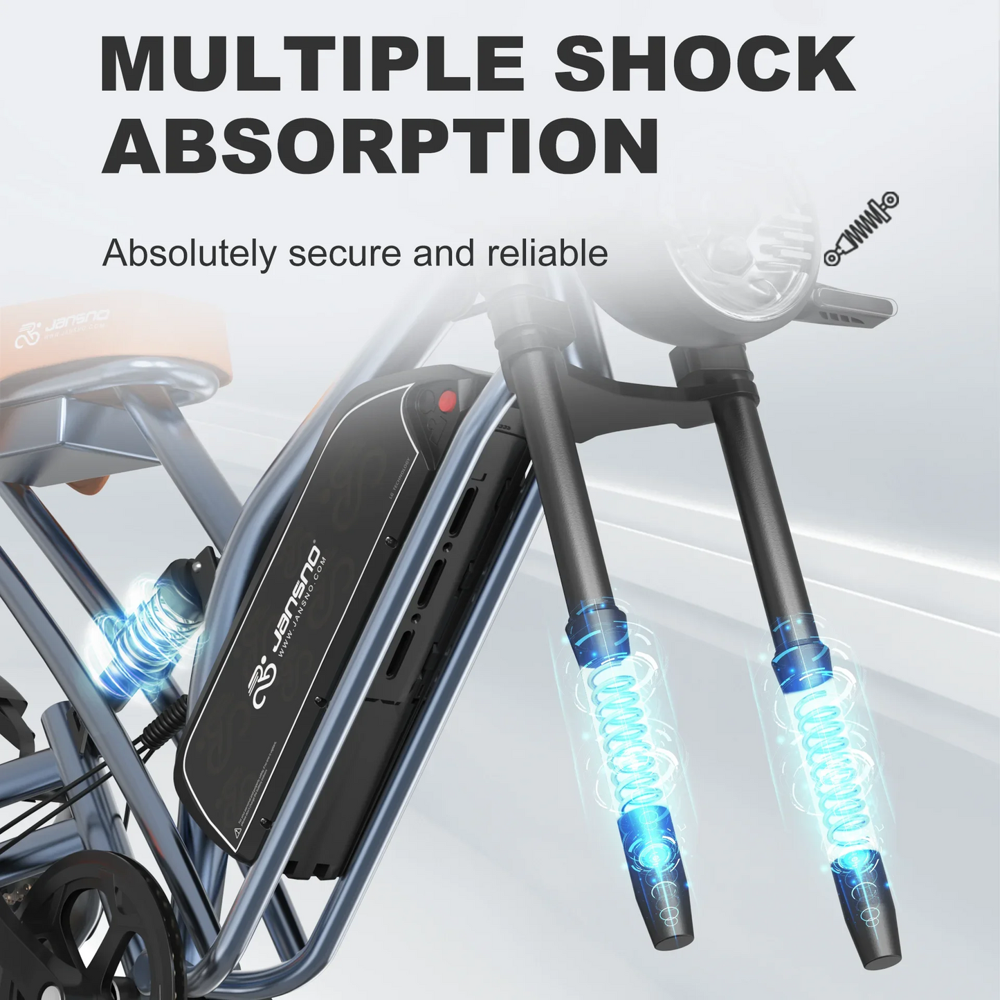 JANSNO X50 E-bike 750W Motor 48V14h Lithium Battery All-terrain Two-wheel Electric Vehicle Adult 20*4.0 Fat Tire E-bike