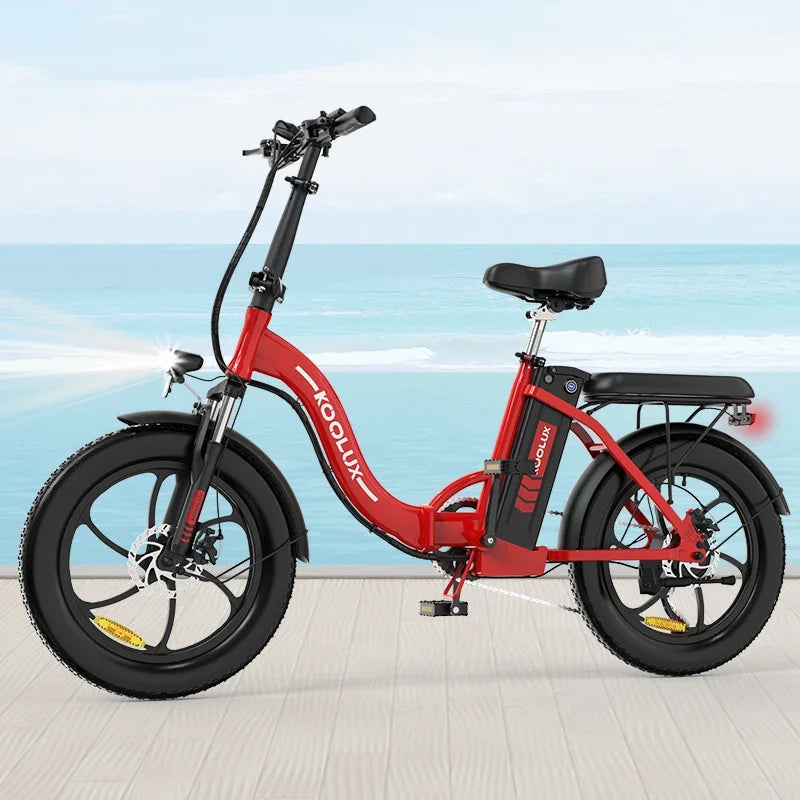 KOOLUX BK6S 3.0 Adult 500W Electric Bicycle Men's E-City ebike City 36V13AH Battery 20" Folding City Tire Electric Bike