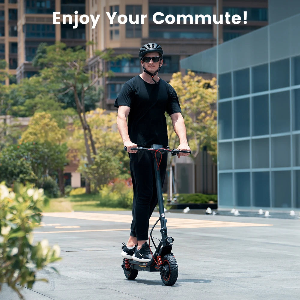 iscooter i10pro Electric Scooter 10 Inch Tire 800W 48V 15Ah Foldable eScooter Max speed 45km/h Range 60KM Kick Scooter With App - Cilla Scooters