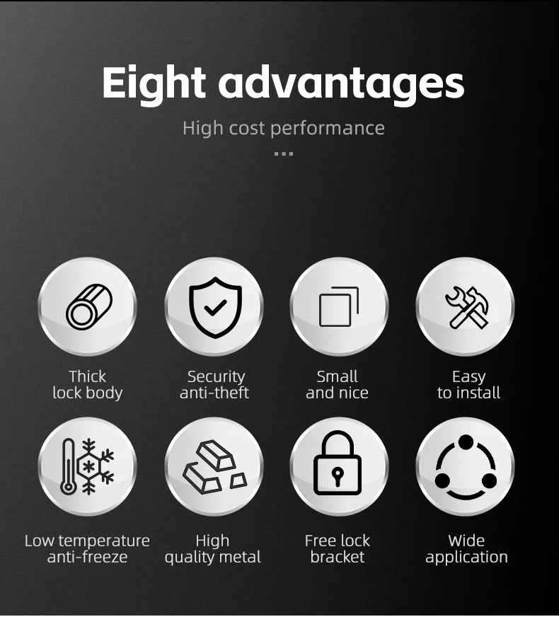 WEST BIKING Anti-freeze Bike Cable Lock 1.2/1.5m Thicken Anti-theft Safety Lock Portable Bicycle Lock MTB Road Bike Accessories - Cilla Scooters