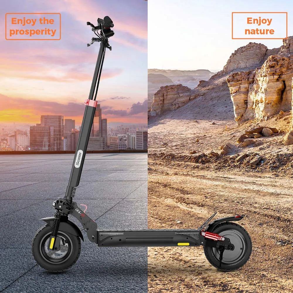 800W 15Ah Electric Scooter 10inch Powerful Electric Kick Scooter Anti-skid Off-road Tire 45km Range eScooter 45km/h With App - Cilla Scooters