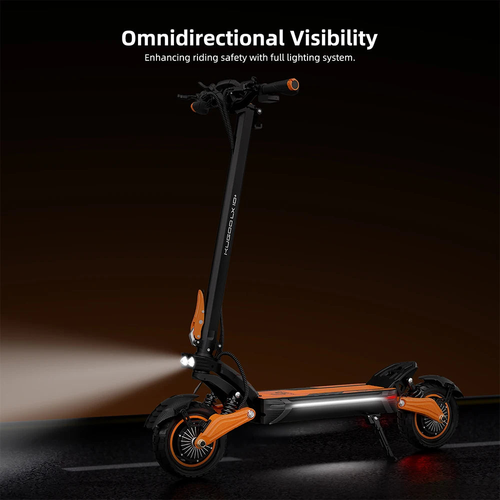 Kugoo Lx10+ Foldable E-scooter 72 Km/H Superior Comfort and All-Terrain Stability - Cilla Scooters