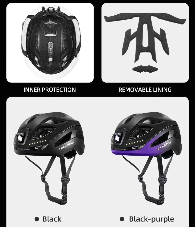Bicycle Light Helmet Type-C Charging