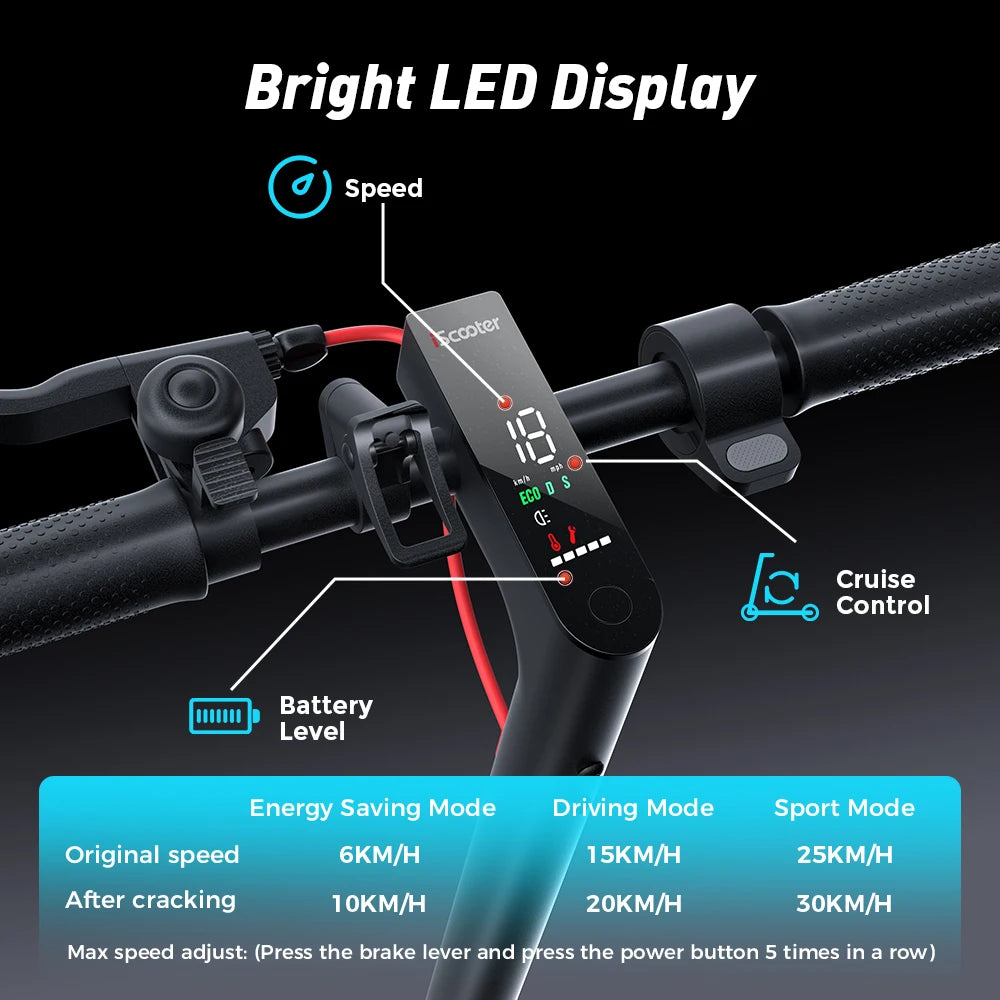 i9 E-scooter  30km/h with APP included