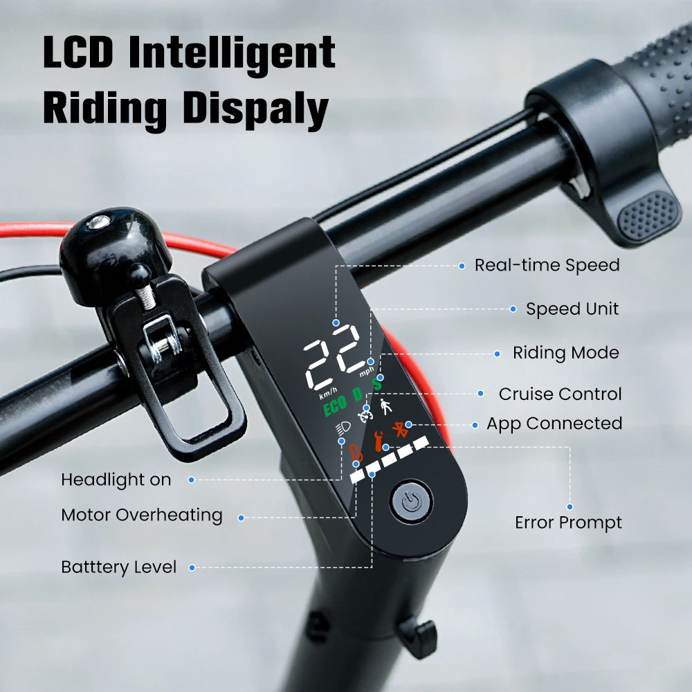 W6 Electric Scooter 10 Inch 500W Motor 36V 10.5Ah Battery 35km/h Max Speed Foldable E-Scooter With APP Dual Brakes Scooters - Cilla Scooters