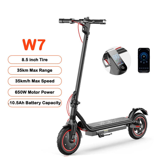 W7 E-scooter 35km/h Disc Brake Dual Shock With App - Cilla Scooters