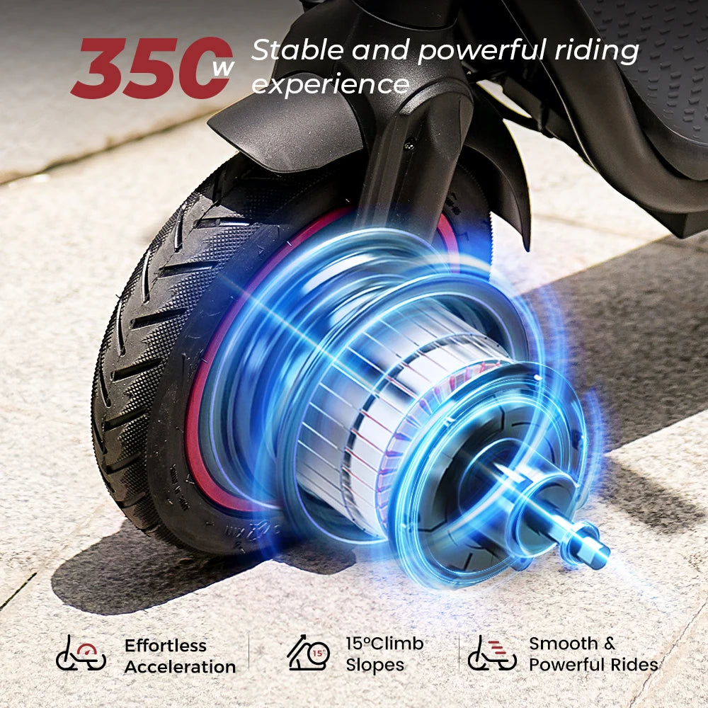 W5 E-scooter Inflatable Tire 30km/h Dual Brake With APP - Cilla Scooters