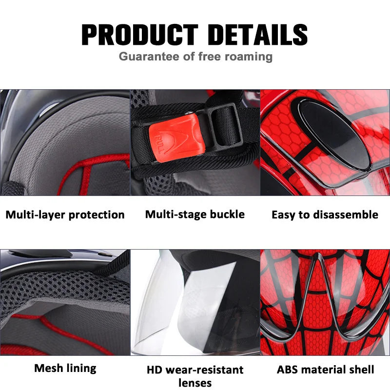 Child Motorcycle Helmet 3-9 Years Abs Unisex Safety Motocross Helmet Casco Motocross Bicycle Downhill Capacete ATV Cross Helmet