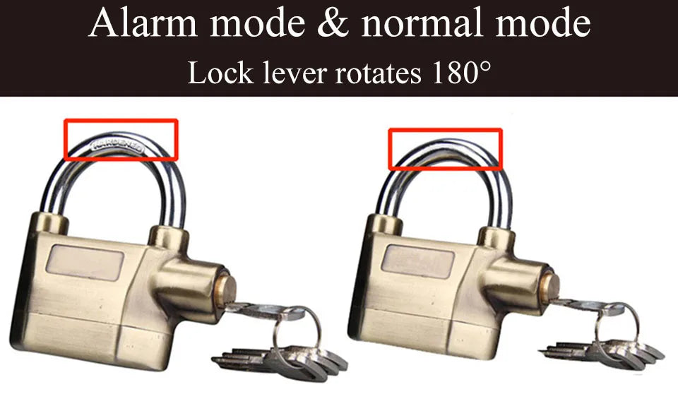 Alarm Lock Anti-Theft Padlock
