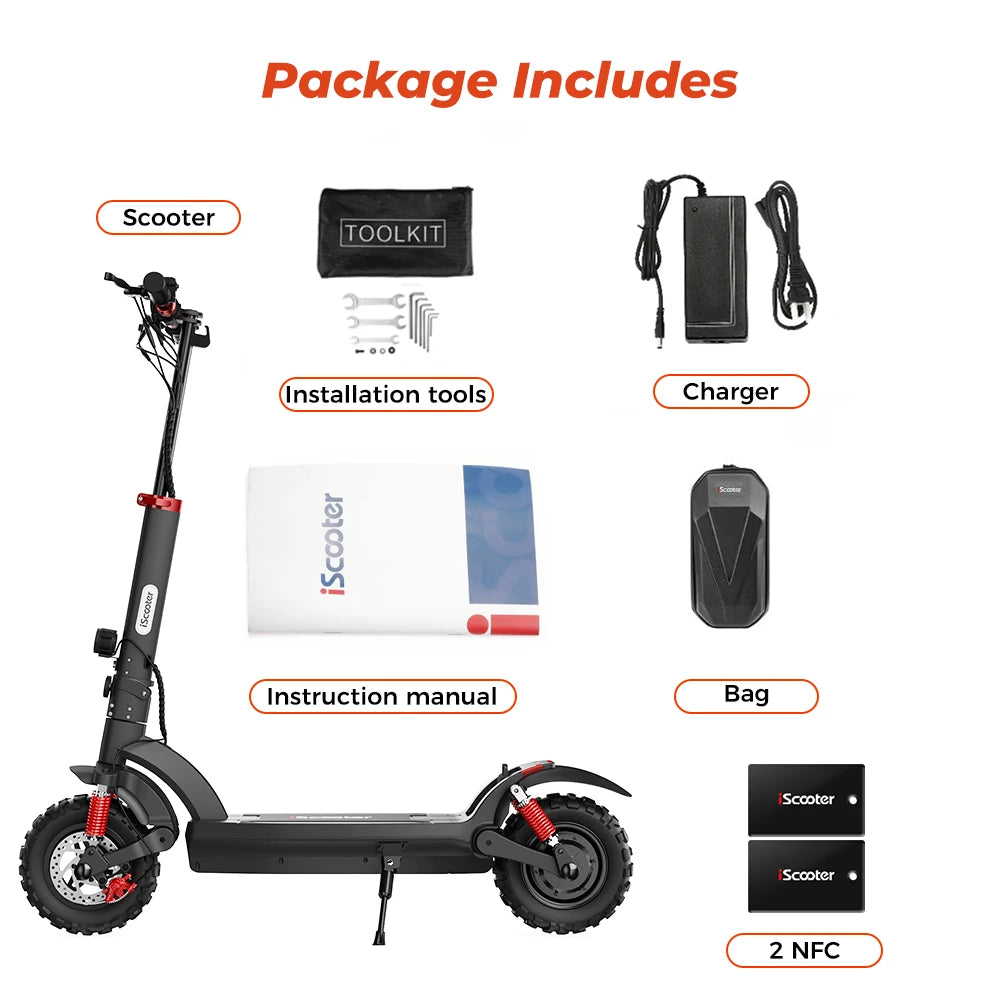 iScooter E-scooter 45km/h Anti-skid Off-Road Tire Scooters - Cilla Scooters