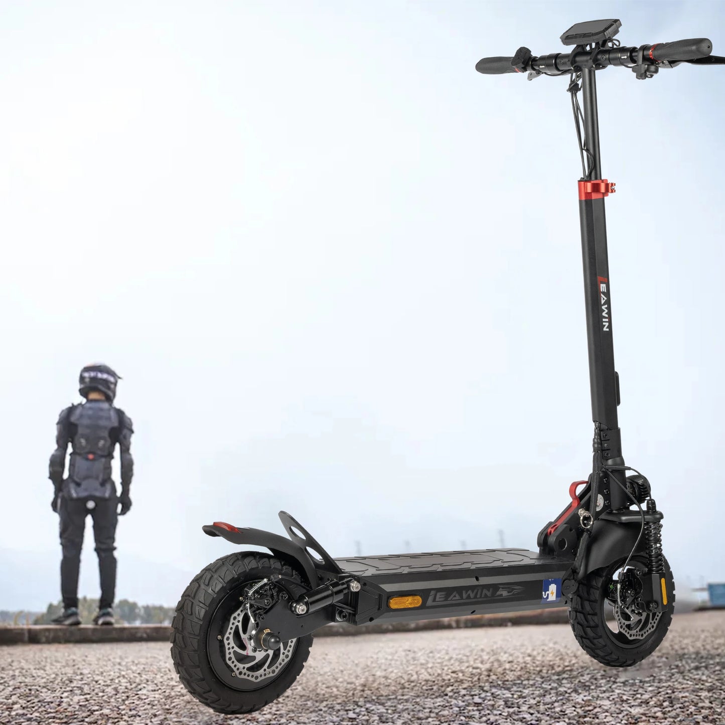 vankel 10 Inch Electric Scooter 800W Motor 48V18.2 Ah Battery Foldable E-scooter Smart LCD Display Scooter with Shock Absorber - Cilla Scooters