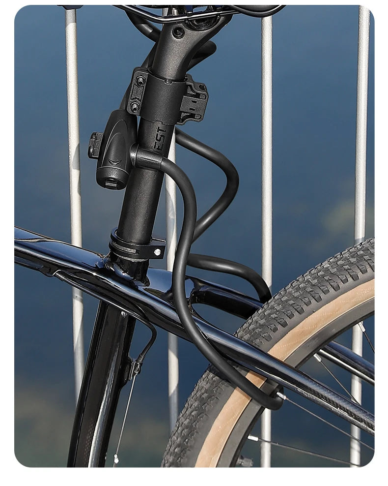 WEST BIKING Anti-freeze Bike Cable Lock 1.2/1.5m Thicken Anti-theft Safety Lock Portable Bicycle Lock MTB Road Bike Accessories - Cilla Scooters