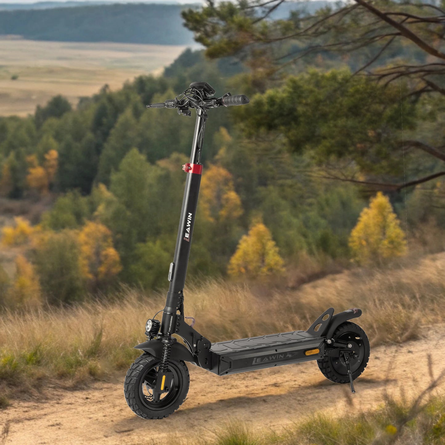 vankel 10 Inch Electric Scooter 800W Motor 48V18.2 Ah Battery Foldable E-scooter Smart LCD Display Scooter with Shock Absorber - Cilla Scooters