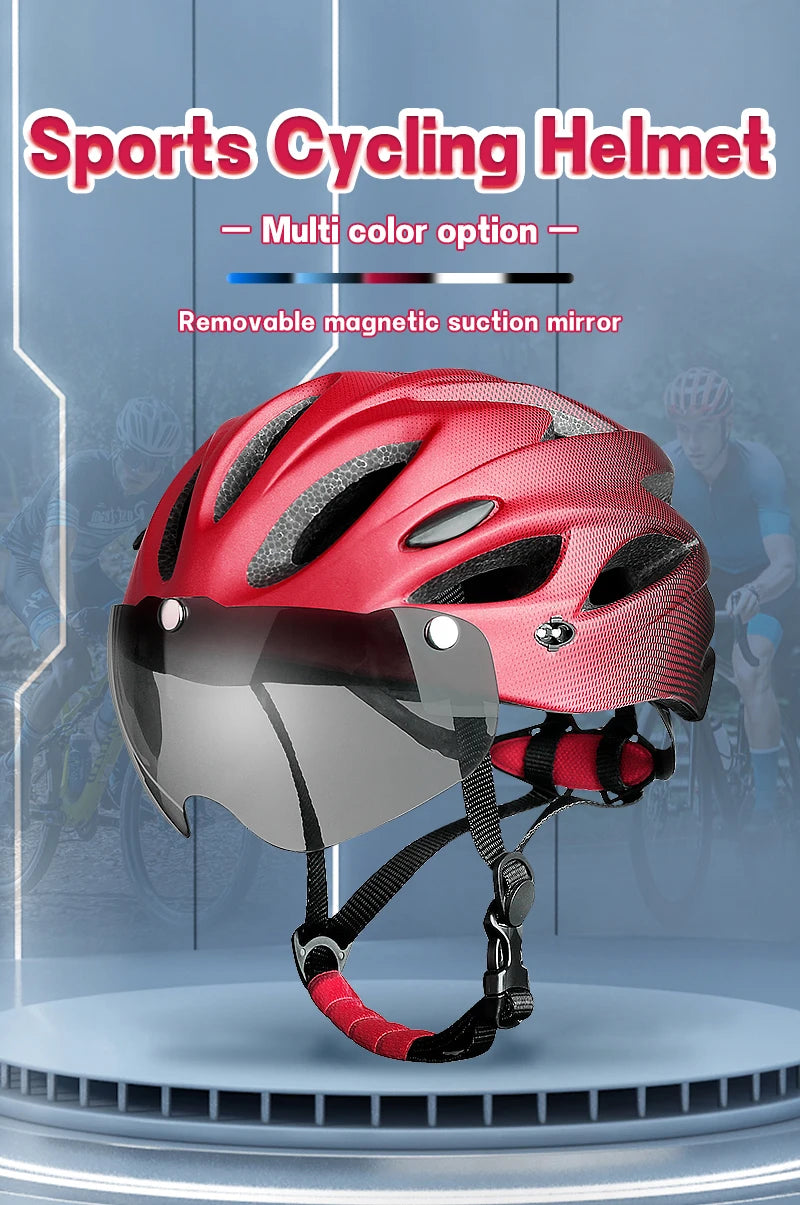 X-TIGER Bike Helmet with LED Rear Light Dual Mode Goggle Cycling - Cilla Scooters