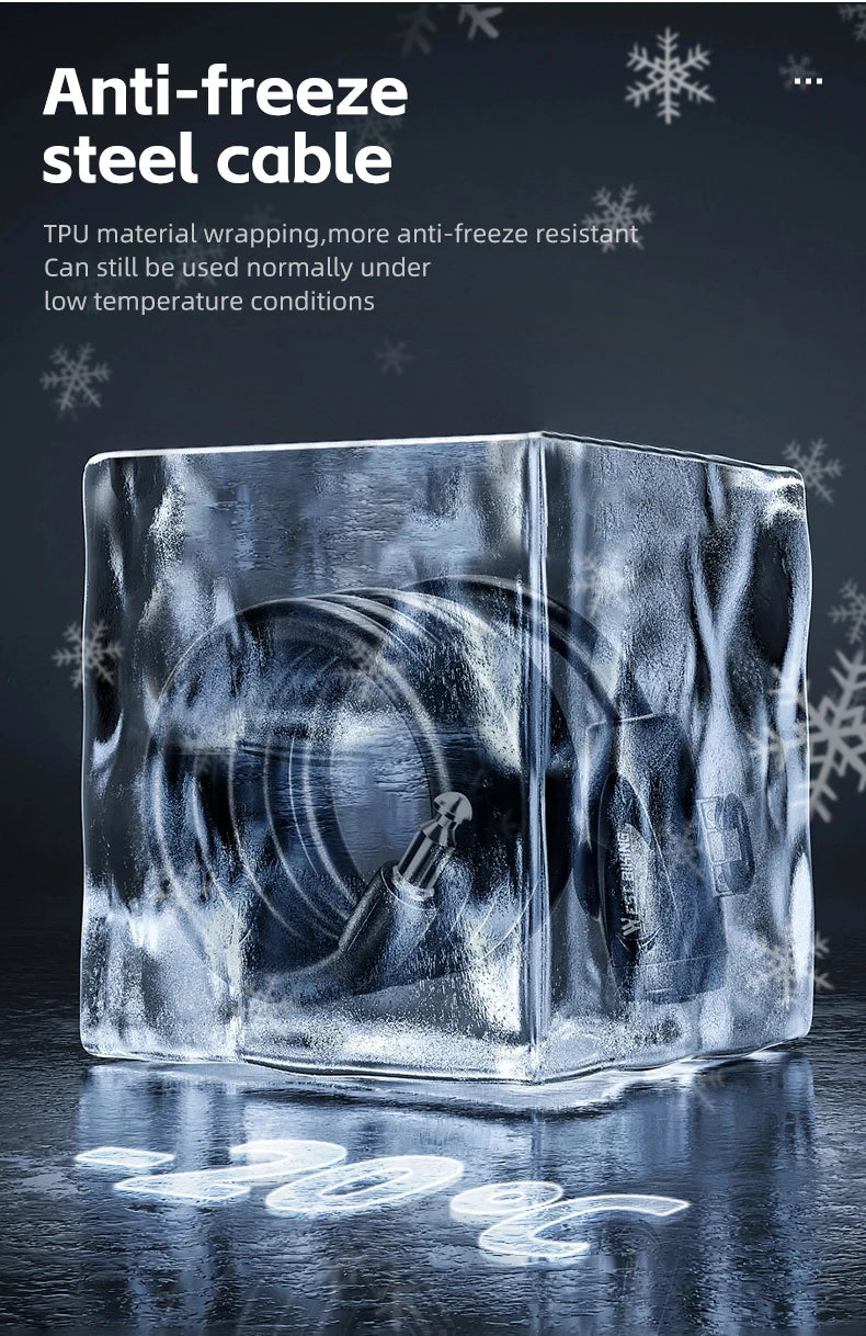 WEST BIKING Anti-freeze Bike Cable Lock 1.2/1.5m Thicken Anti-theft Safety Lock Portable Bicycle Lock MTB Road Bike Accessories - Cilla Scooters