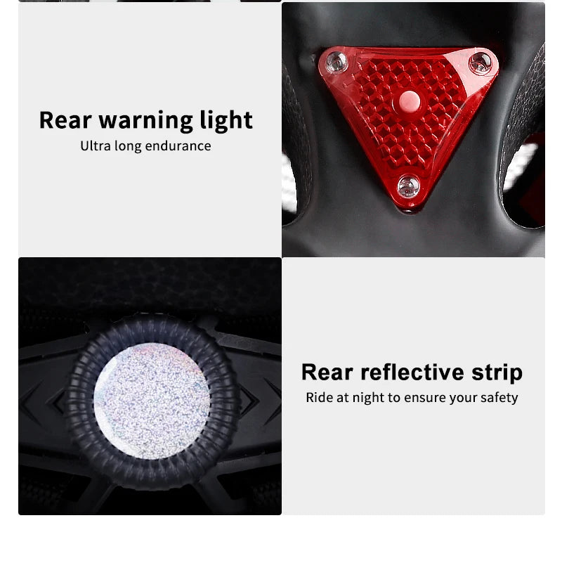 X-TIGER Bike Helmet with LED Rear Light Dual Mode Goggle Cycling - Cilla Scooters