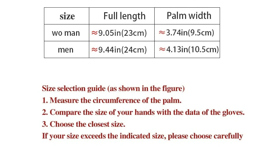 Winter Cycling Gloves for Men And Women Anti-Slip Touch Screen Compatible Windproof Lining Warm Outdoor Sports Gloves