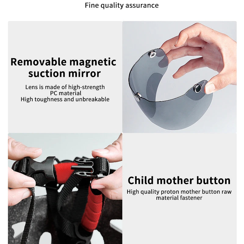 X-TIGER Bike Helmet with LED Rear Light Dual Mode Goggle Cycling - Cilla Scooters