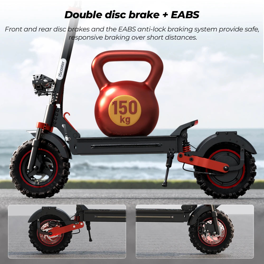 IX5s Electric Scooter 15Ah 1000W power Kick Scooter Anti-skid Off Road Pneumatic fire 65km row 45 km/h Scooter - Cilla Scooters