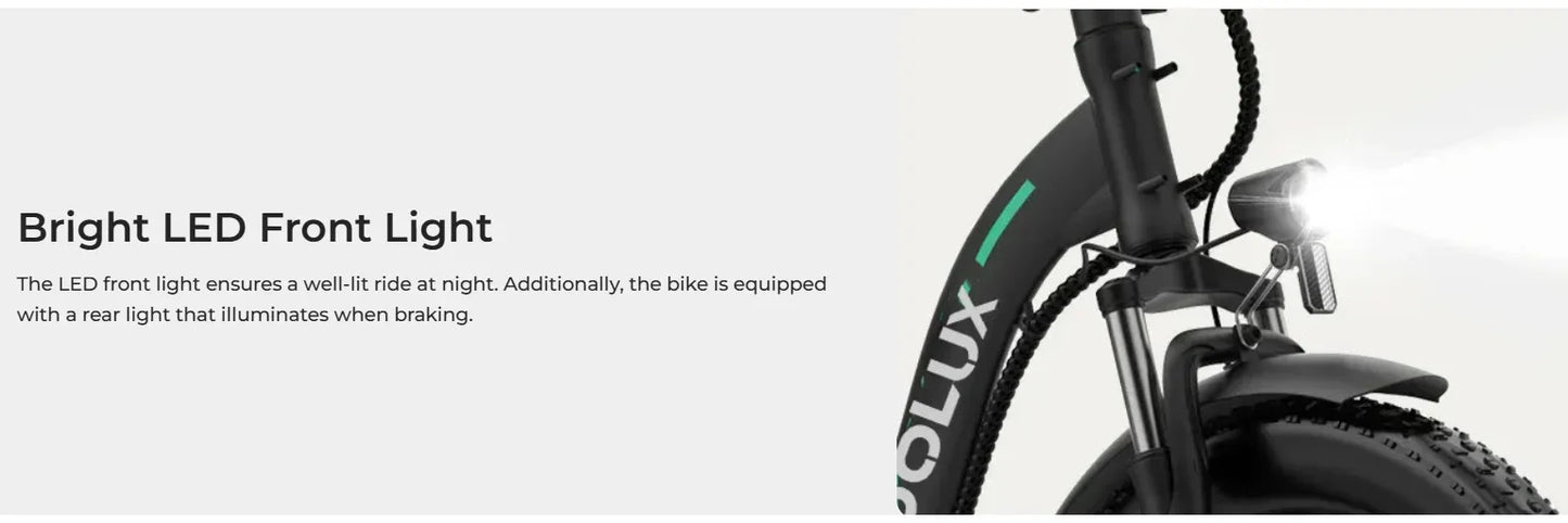 KOOLUX BK6S 3.0 Adult 500W Electric Bicycle Men's E-City ebike City 36V13AH Battery 20" Folding City Tire Electric Bike