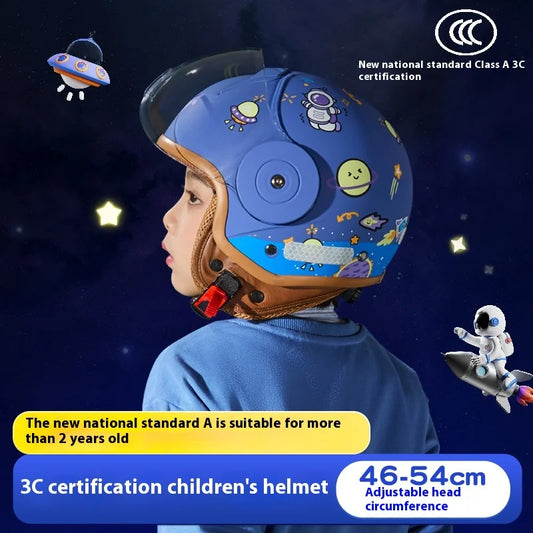 Children`s Helmet Cartoon