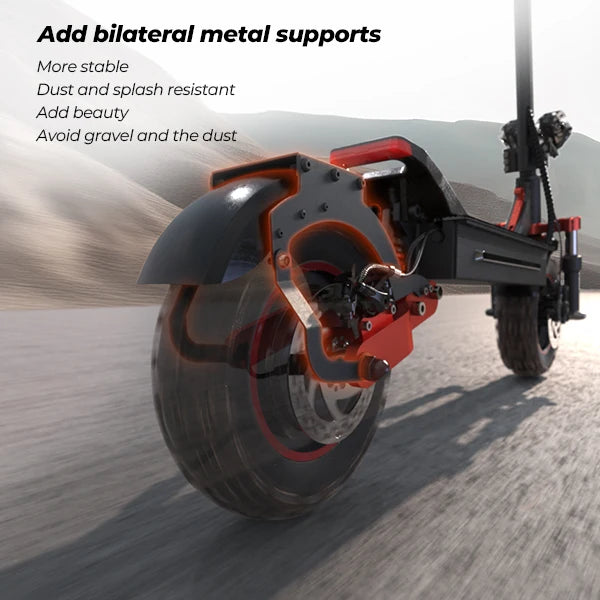 iScooter iX5S Electric Scooter Rear Drive Off-Road 11 Inch Tire 1000W 48V Range 65km Max Speed 45km/h Foldable Electric eScooter - Cilla Scooters