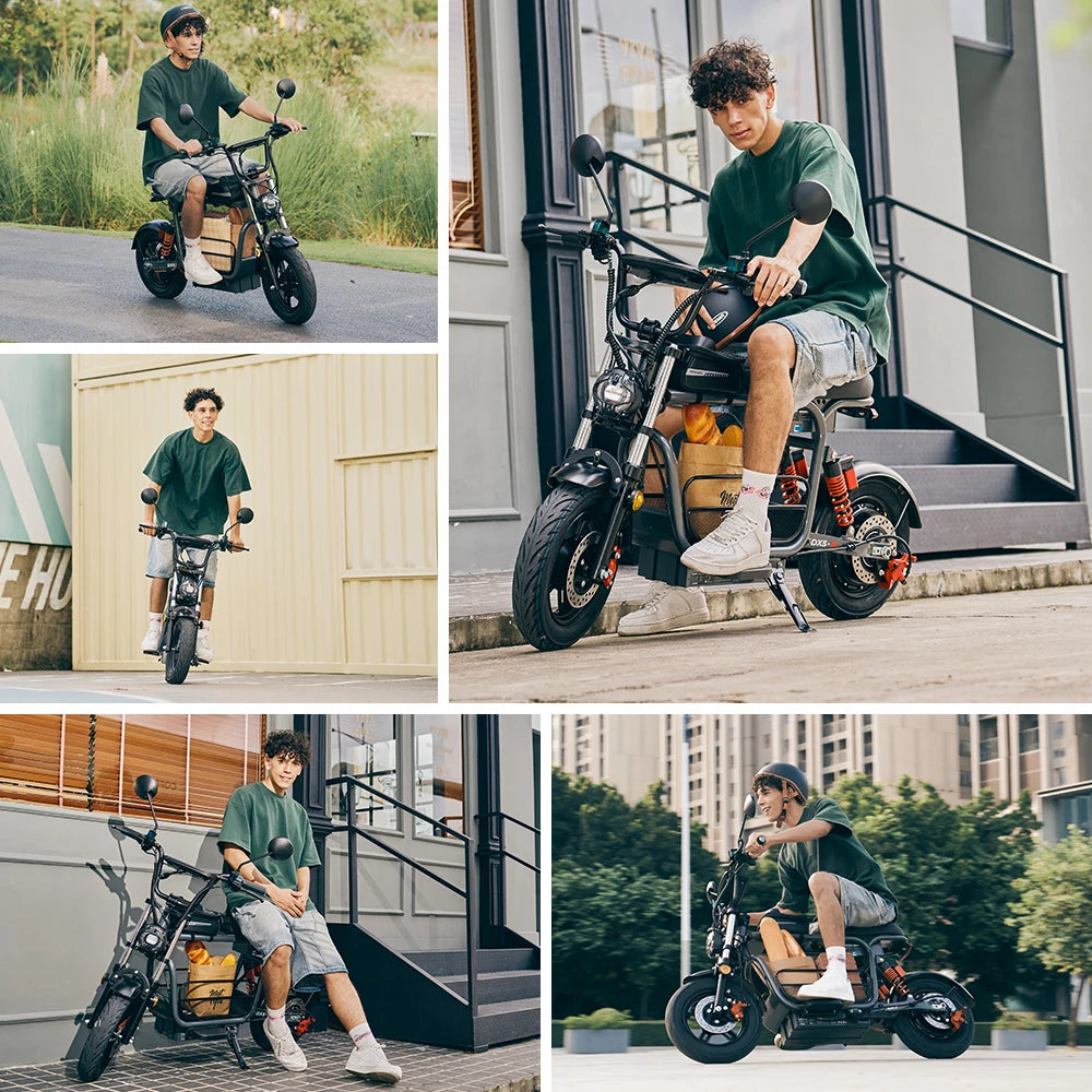 iScooter DX5 E-scooter With Seat and Basket 55KM/h - Cilla Scooters