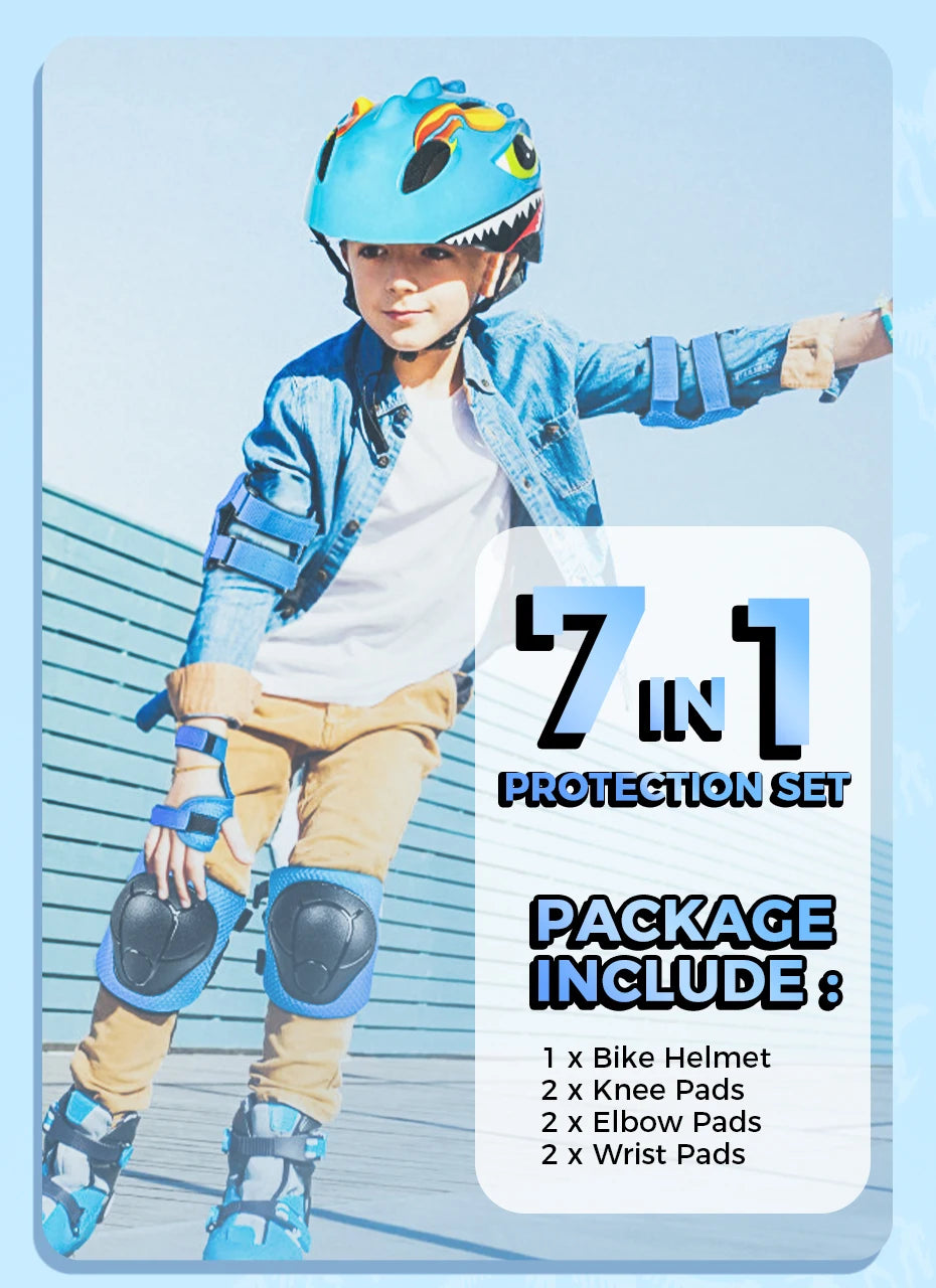 Protection kit for kids Head, Knee and Elbow Pad Sets