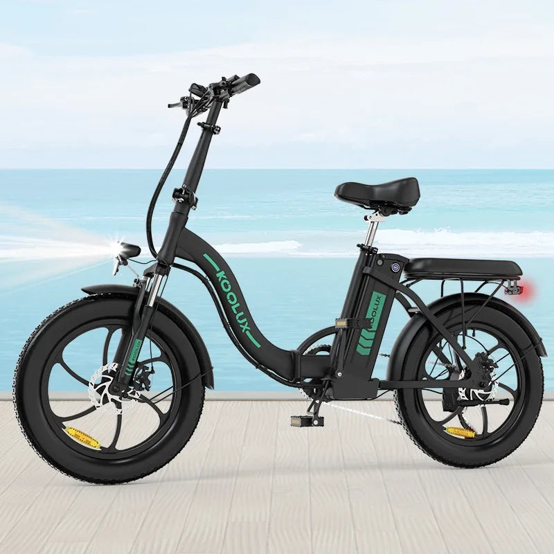 KOOLUX BK6S 3.0 Adult 500W Electric Bicycle Men's E-City ebike City 36V13AH Battery 20" Folding City Tire Electric Bike