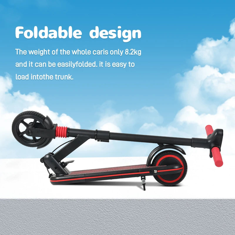 Mankeel MK027 Electric Scooter for Kids Age 6-12, 185W Children's Electric Scooters, Max 14KM/H, 5-8KM Range, Folding E-Scooter