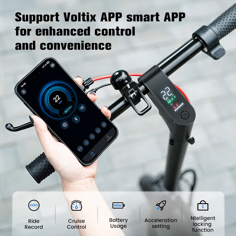 W6 Electric Scooter 10 Inch 500W Motor 36V 10.5Ah Battery 35km/h Max Speed Foldable E-Scooter With APP Dual Brakes Scooters - Cilla Scooters