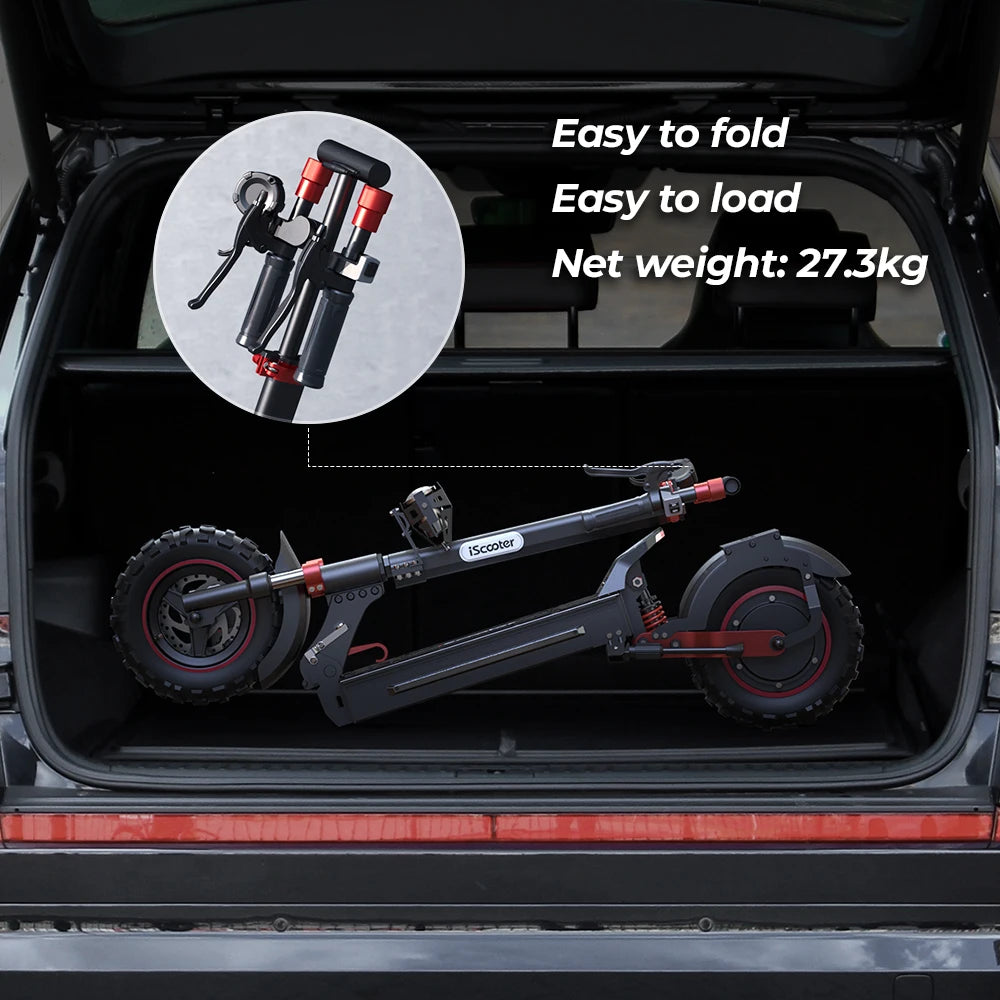 IX5s Electric Scooter 15Ah 1000W power Kick Scooter Anti-skid Off Road Pneumatic fire 65km row 45 km/h Scooter - Cilla Scooters