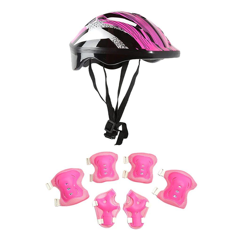 Kids protection Helmet Knee Elbow Wrist Pads