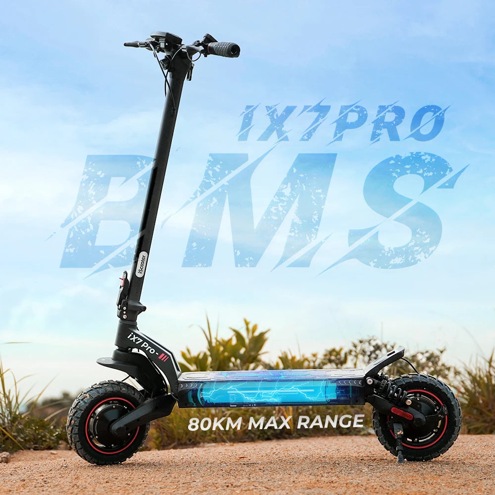 Ix7pro Electric Scooter 17.5Ah 2000W Dual Drive Scooter 10inch Anti-skid Off Road Pneumatic Kick Scooter 60 KM/H Speed with APP - Cilla Scooters