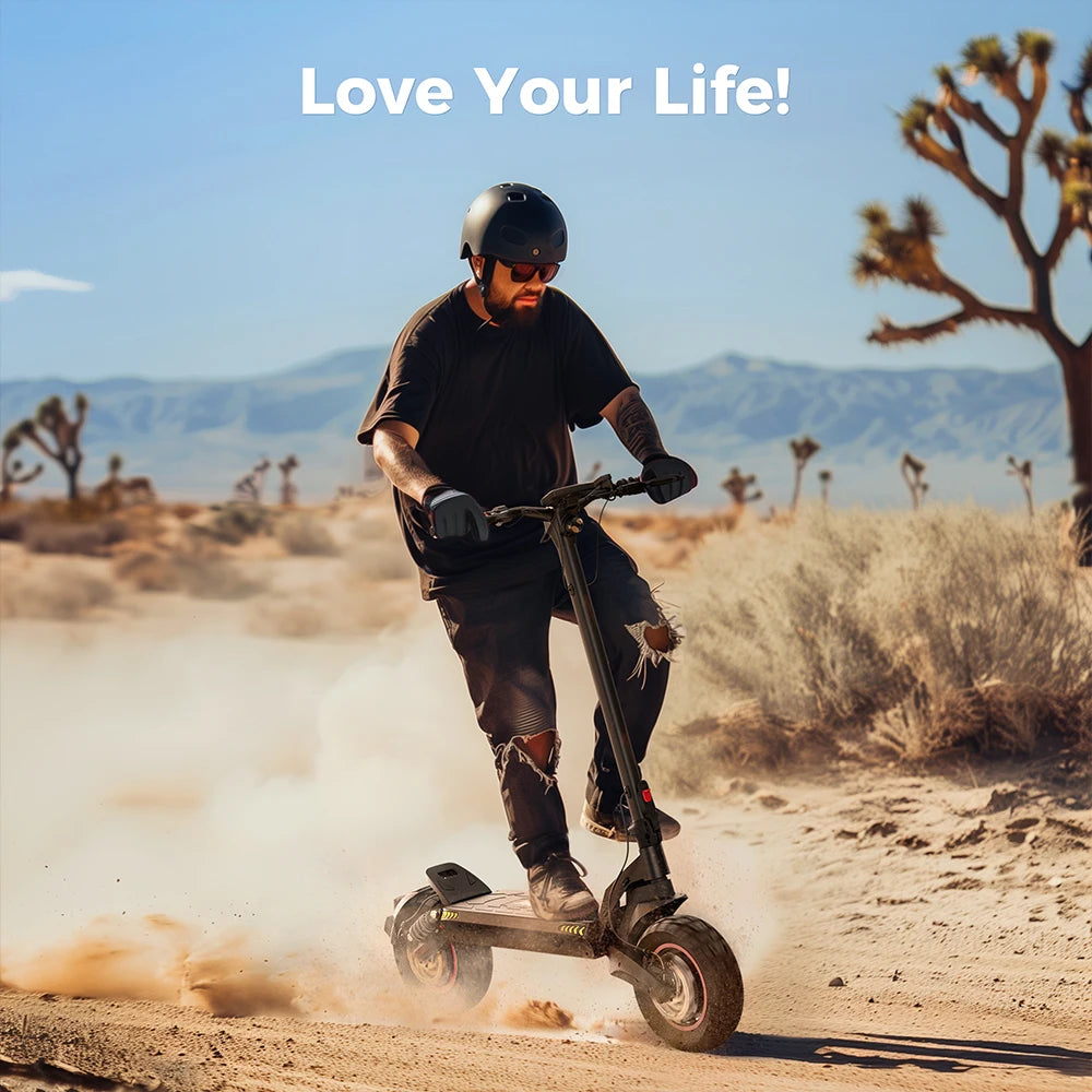 Ix7pro Electric Scooter 17.5Ah 2000W Dual Drive Scooter 10inch Anti-skid Off Road Pneumatic Kick Scooter 60 KM/H Speed with APP - Cilla Scooters